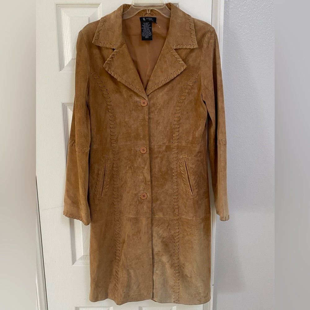 Sisters Outerwear Long Leather Jacket 🧥